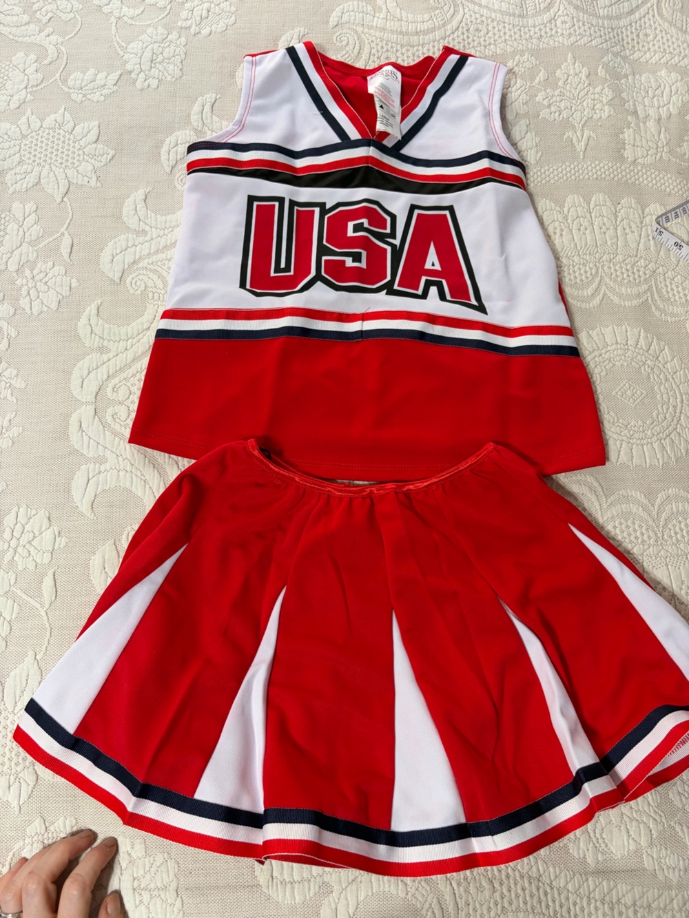 NWT Child's USA cheerleader costume XL Halloween Costume fall football season